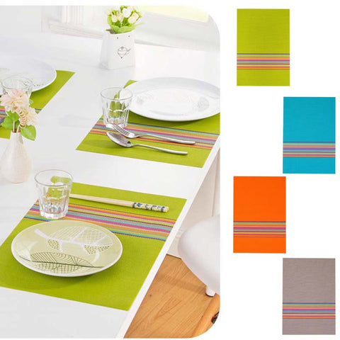 Individual PVC Colorful Placemats