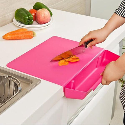Plastic Cutting Board With Storage Box