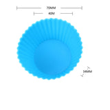 Round Shaped Silicone Cupcake Mold - 30 units