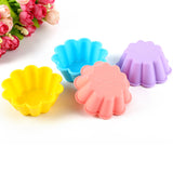 Flower Shaped Silicone Cupcake Cups